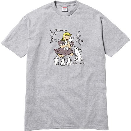 HOMIEZ】全新正品2016 Supreme LET'S FUCK TEE 短T 黑灰白S M L XL