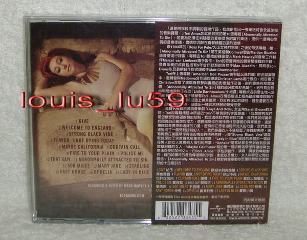 多莉艾莫絲Tori Amos 罪愛誘惑 Abnormally Attracted To Sin【CD】免競標