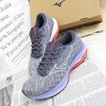 Mizuno WAVE RIDER 26 女款 緩震慢跑鞋 J1GD220330 灰X橘【iSport】