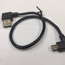 小白的生活工場*FJ (US2024) USB A公 雙彎頭/Micro USB 5pin 25cm