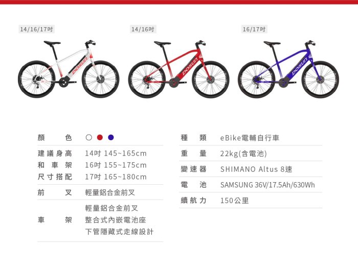 【冠鑫自行車】DOSUN CT150 eBike 700c 鋁合金 油壓碟煞 中置電機 電輔車 電動車 電動助力車 高雄