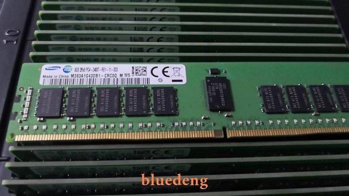 三星 8G 2RX8 PC4-2400T DDR4 ECC REG 8GB RDIMM 伺服器記憶體