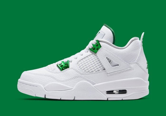 【S.M.P】AIR JORDAN 4 RETRO METALLIC GREEN 白 電鍍綠 CT8527-113