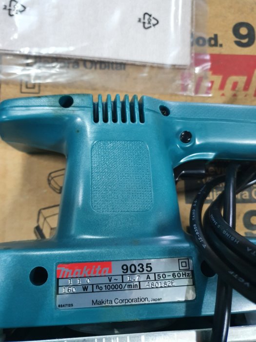 昇夏五金，Makita 9035 非9035H 電動長型砂紙機 研磨機 拋光機