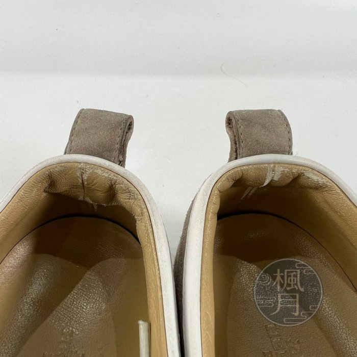 BRAND楓月 HERMES 愛馬仕 淺綠帆布鞋 #39 休閒鞋 精品鞋款 平底鞋 板鞋 時尚流行