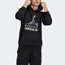 S.G ADIDAS ORIGINALS ADICOLOR GN2159 黑 男款 經典 休閒 運動 帽T