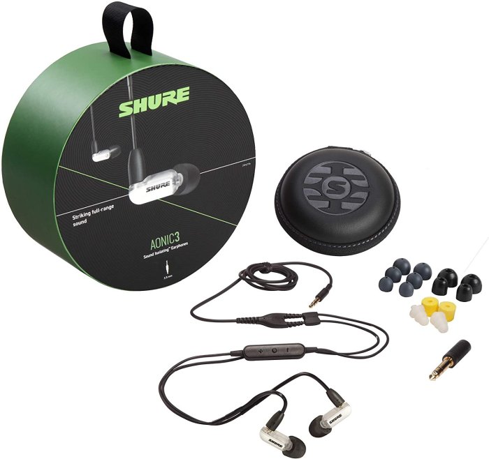 【保固兩年】公司貨 SHURE AONIC 3 耳道式耳機 入耳式耳機 含線控麥克風 AONIC3 白