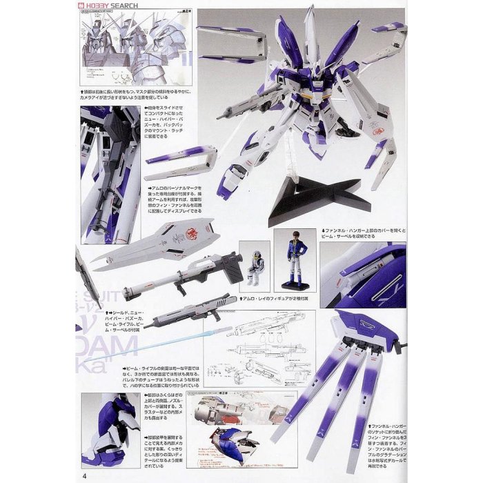 萬代 鋼彈模型 MG 1/100 RX-93-ν2 Hi-NU Ver.Ka 逆襲的夏亞貝托蒂嘉的子嗣玩具e哥61591