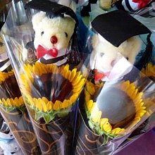 [一日限定] 畢業熊向日葵花束