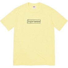 【日貨代購CITY】2021SS Supreme Kaws Chalk Box Logo Tee 短T 黃色 現貨