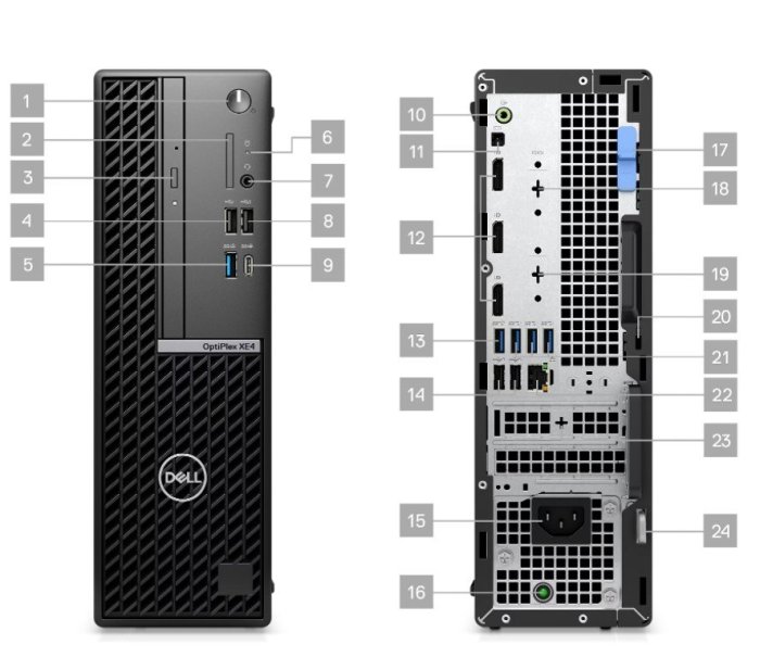 全新Dell戴爾 Optiplex XE4 SFF工控機電腦整機12代DDR5 I3 I5 I7