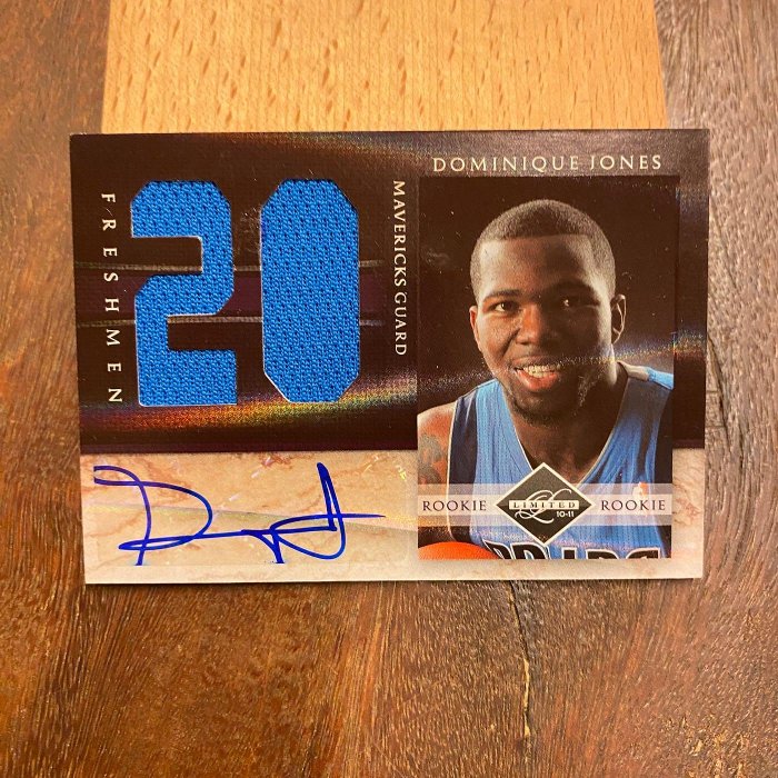 2010 Panini 多明尼克·瓊斯 DOMINIQUE JONES #47/99 親筆簽名 球衣卡 籃球卡