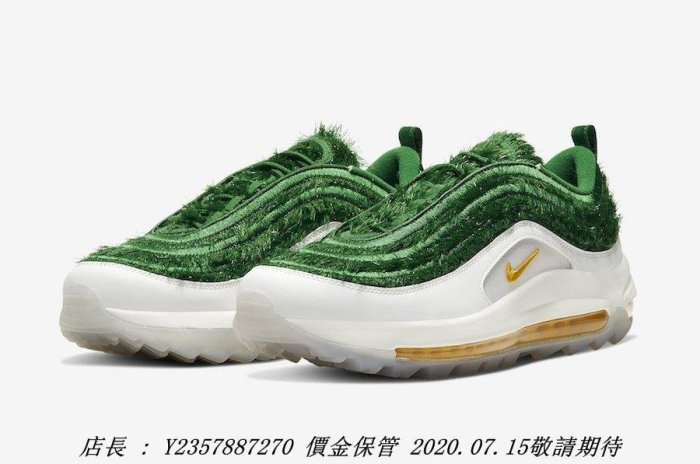 Nike Air Max 97 Golf “Grass” 青草綠色白色CK4437-100 限量| Yahoo