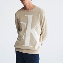 【CK男生館】Calvin Klein CK大LOGO海島棉針織衫【CK002R1】(L-XL)