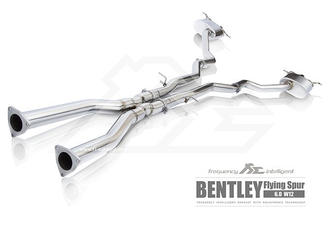 【YGAUTO】FI Bentley Flying Spur W12 中尾段閥門排氣管 全新升級 底盤