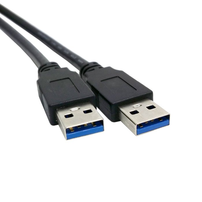 USB公母線 A公-A母線 雙USB3.0公轉雙USB3.0母線 帶螺絲孔可鎖面板(不附螺絲) U3-103-0.5M