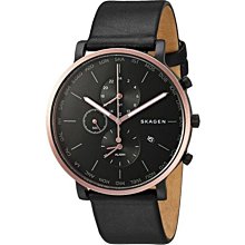 現貨 可自取 SKAGEN SKW6300 手錶 42mm 玫瑰金 計時 皮革錶帶 男錶女錶