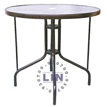 【品特優家具倉儲】P086-18餐桌戶外休閒桌2.7尺圓桌