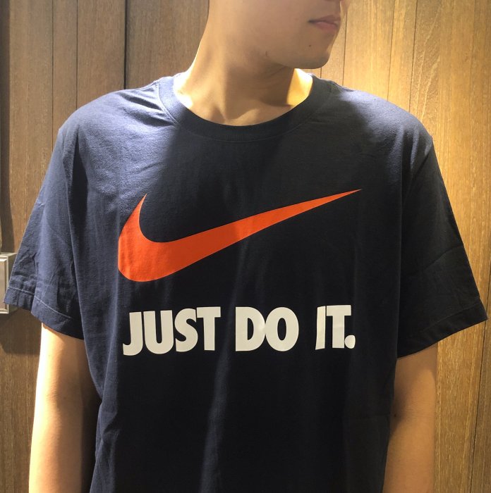美國百分百【全新真品】 Nike T恤 JDI 耐吉 短袖 T-shirt 運動休閒 logo 深灰/深藍/黑 G509