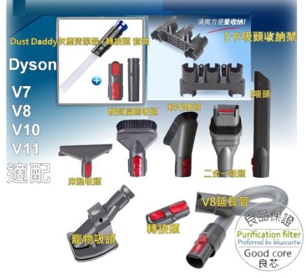 適Dyson 戴森 吸塵器 吸頭配件 V7 V8 V10 V11 V12 床墊 隙縫 軟管 吸頭 寵物刷 延長管 轉接頭