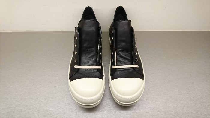 [全新真品代購] RICK OWENS 經典款 黑色皮革 休閒鞋