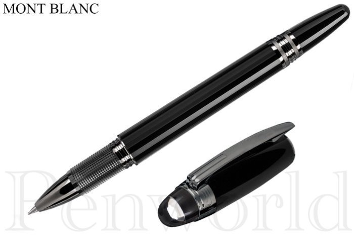 【Pen筆】德國製 Mont Blanc萬寶龍 STARWALK黑桿灰夾鋼珠筆 (105656)
