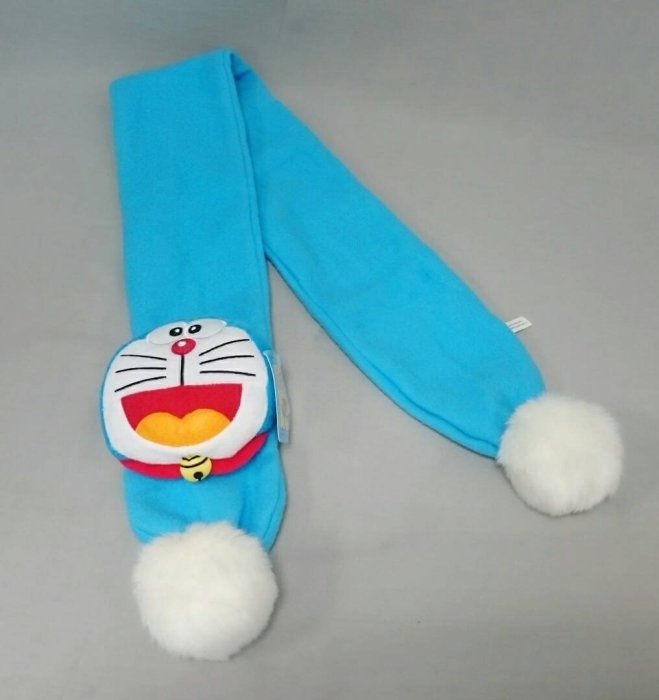 哆啦A夢 Doraemon 小叮噹 立體頭型圍巾 保暖小物