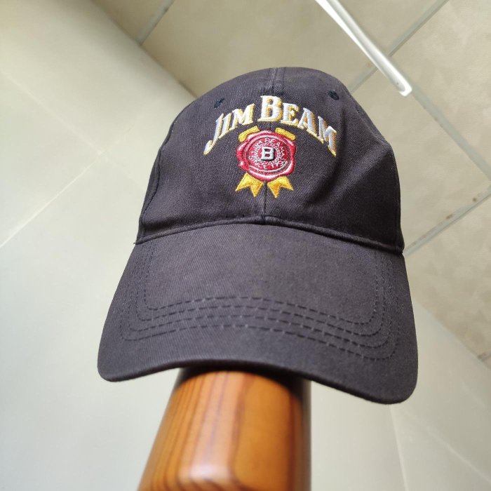 金賓刺繡logo標誌老帽 Jim Beam vintage baseball cap 棒球帽 鴨舌帽 bourbon whiskey 波本威士忌 滑板卡車帽子