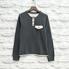 Maple麋鹿小舖 Abercrombie&Fitch ＊ AF 深灰+淺粉色布標款厚長T ＊ ( 現貨S號 )