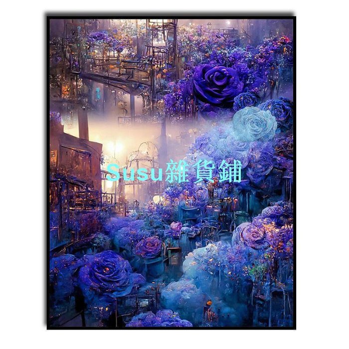 高品質風景畫DIY數字油畫朝陽向日葵花卉手繪填色丙烯油彩畫