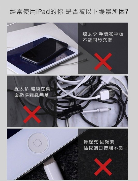 現貨 NILLKIN Lightning  無線感應貼片 無線接收貼片 iPad ipad mini 無線充電接收器