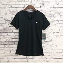 Maple麋鹿小舖 美國購買 ＊ NIKE  黑色合貼身運動短T ＊ ( 現貨L號 )