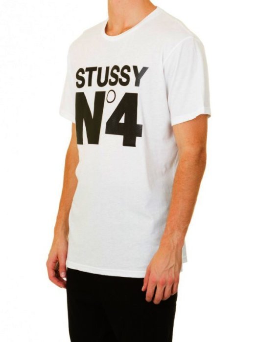 【半價】全新正品2015 夏季 STUSSY No. 4 TEE 字體 黑色 S M L 白色 S M