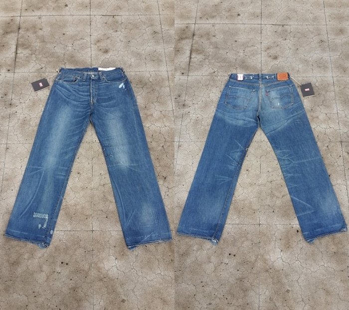 西方不敗全新全球限量1500條美國製Levi's LVC 1937年Indigo Heart