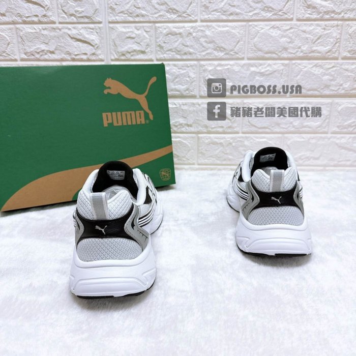 【豬豬老闆】PUMA Morphic Base Shoes 白黑銀 復古 網布 休閒 運動 慢跑鞋 男 39298202
