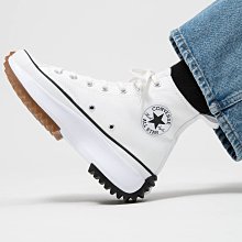 南◇2021 1月 Converse Run Star Hike Hi 全白色 平民版 厚底增高 鋸齒 166799C