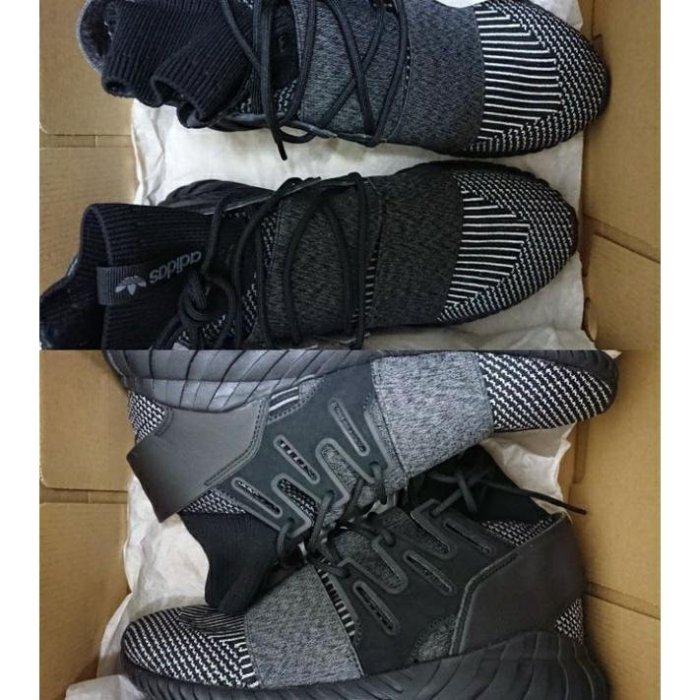 【100%正品現貨】原廠Adidas Tubular Doom PK編織全黑武士 襪套慢跑鞋YEEZY皮革350 小Y3 V2銀灰s80508椰子 NMD白