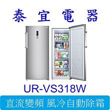 【本月特價】CHIMEI 奇美 UR-VS318W 直立式變頻冷凍櫃 315L【另有HFZ-B3862FV 】