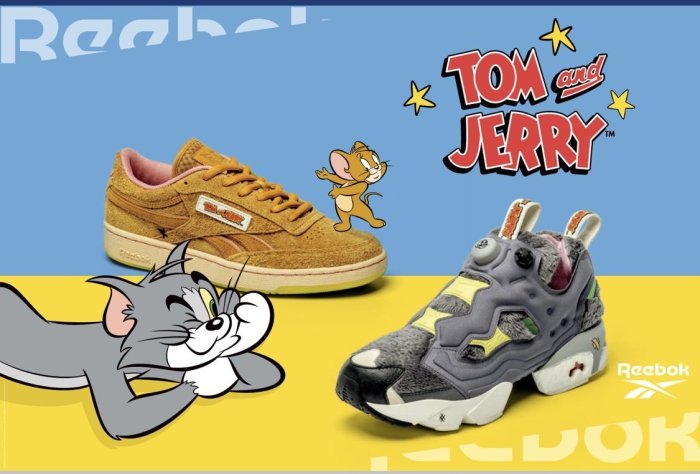 24CM全新 Reebok Pump X Tom & Jerry 情侶鞋 湯姆貓與傑利鼠 運動鞋 FW4656