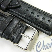 【錶帶家】『6mm加厚』計時碼表專用 20mm22mm24mm山羊皮錶帶代用EDOX MIDO SEIKO FORTIS