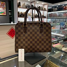 ⭐️ 香榭屋精品店 ⭐️ LV LOUIS VUITTON 棋盤格金釦前後口袋 拉鍊豆腐包 手提包 (Y1547)