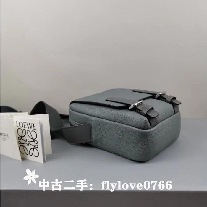 中古二手LOEWE Military Crossbody 超小號男士郵差包/斜跨包 A7375