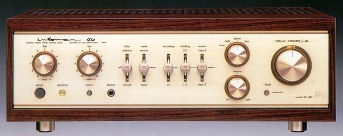 411.經典頂級夢幻名器 日本製 LUXMAN CL-40 旗艦真空管前級擴大機特價7.5萬元