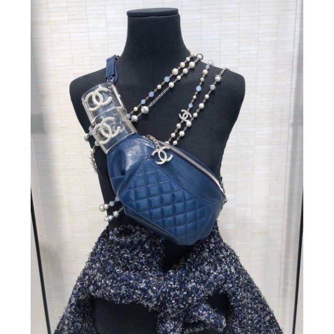 【二手】Chanel A57832 Chanel Bi Quilted Waist Bag 小牛皮鍊帶腰包 胸包