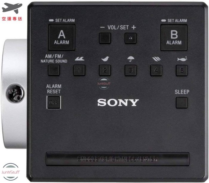 SONY 日本 索尼 ICF-C1PJ 收音機鬧鐘 現在 時間 時刻 投影 雙鬧鐘 插電電子式鬧鐘 FM AM 貪睡功能