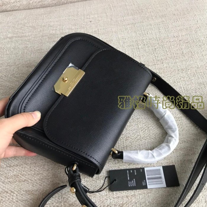 雅格精品代購 MARC JACOBS MJ 新款手提斜背 (黑)馬鞍包 美國代購