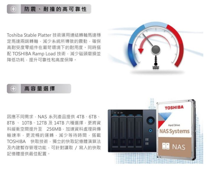 《平價屋3C》TOSHIBA 4TB 4T N300 NAS 硬碟 3.5 內接硬碟 NAS碟 HDWG440AZSTA