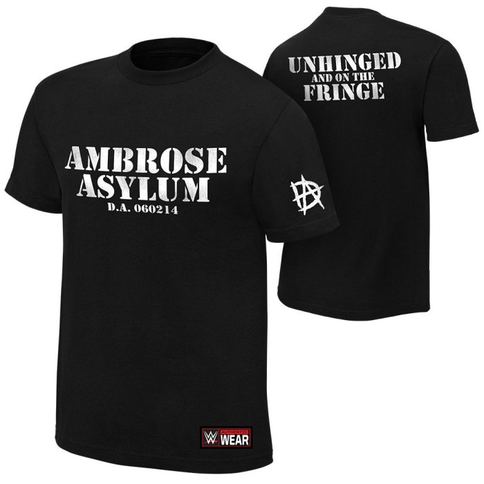 [美國瘋潮]正版WWE Dean Ambrose Unhinged on the Fringe Tee瘋狂邊緣經典款衣服