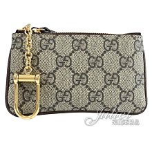 【茱麗葉精品】全新商品 GUCCI 專櫃商品 772321 GG Supreme經典印花鑰匙零錢包.駝色 預購無現貨