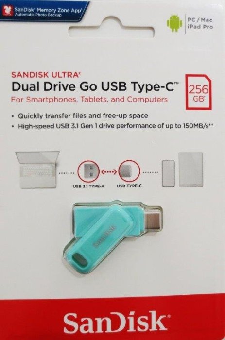 SanDisk 256GB 256G Ultra GO TYPE-C【SDDDC3-256G綠】OTG USB 隨身碟